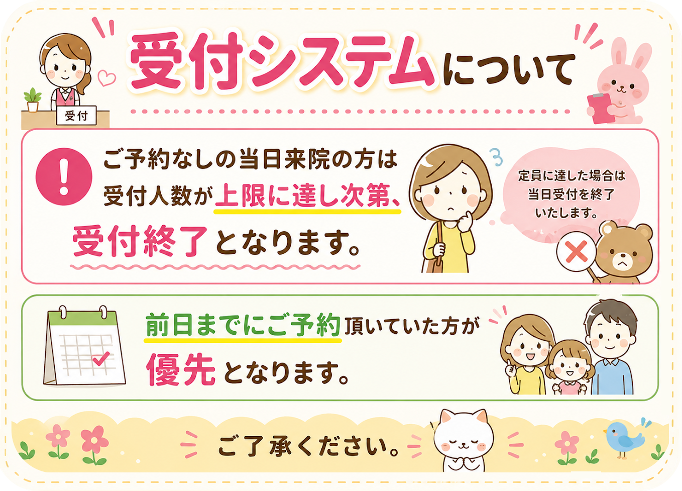 受付システムについて
